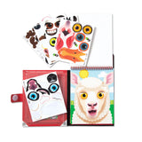 Make-a-Face – Ferme, Carnet d’Autocollants Réutilisables – Activité de Voyage